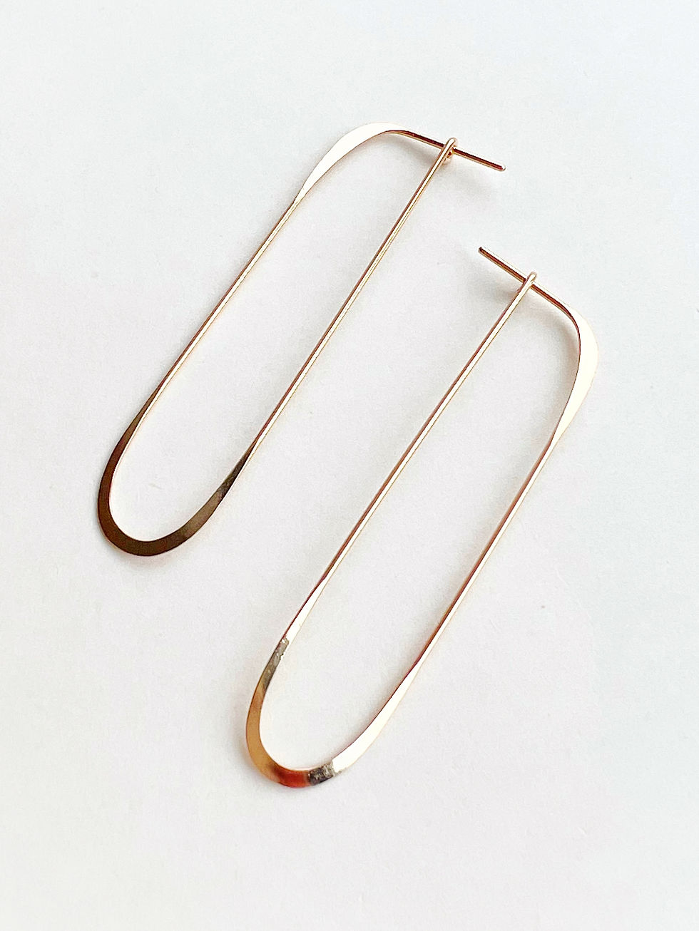 Thumbnail: long oval earrings