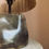 Thumbnail: serpentine rock table lamp sculpture brown
