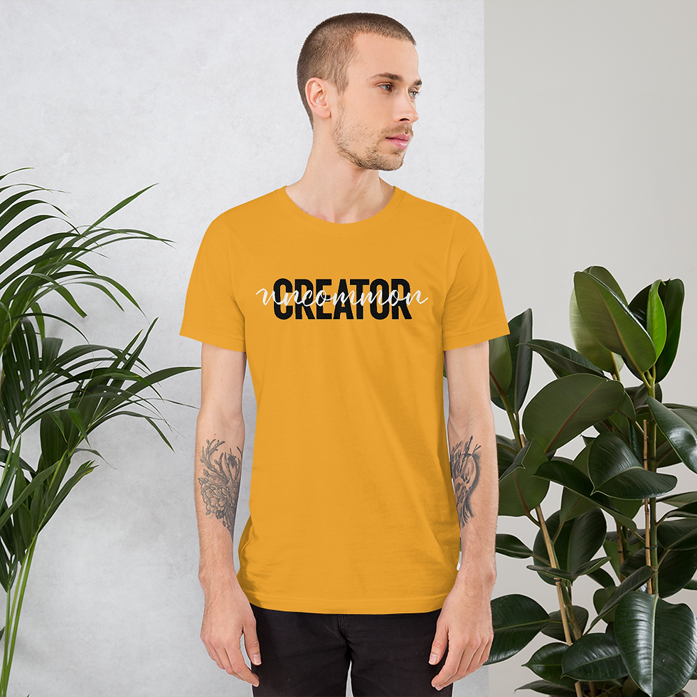 Thumbnail: Uncommon Creator Short-Sleeve Unisex T-Shirt (Mustard)
