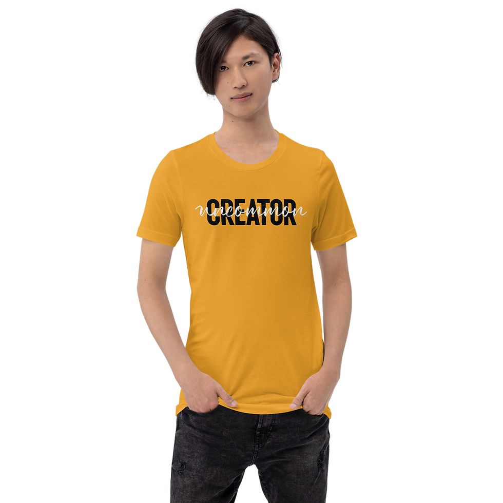 Thumbnail: Uncommon Creator Short-Sleeve Unisex T-Shirt (Mustard)