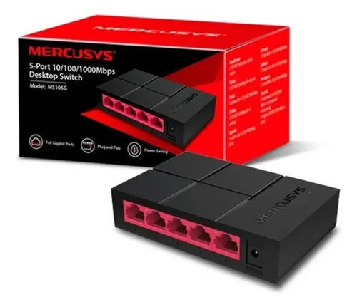 Switch para conectar varias camaras con cable lan y tener fluidez MR-MS105G