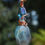 Thumbnail: Faceted Aqua Aura Quartz & Labradorite in Copper