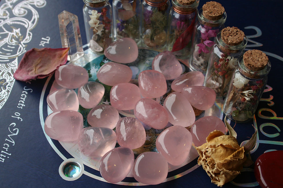 Thumbnail: Rose Quartz Tumble - A Grade