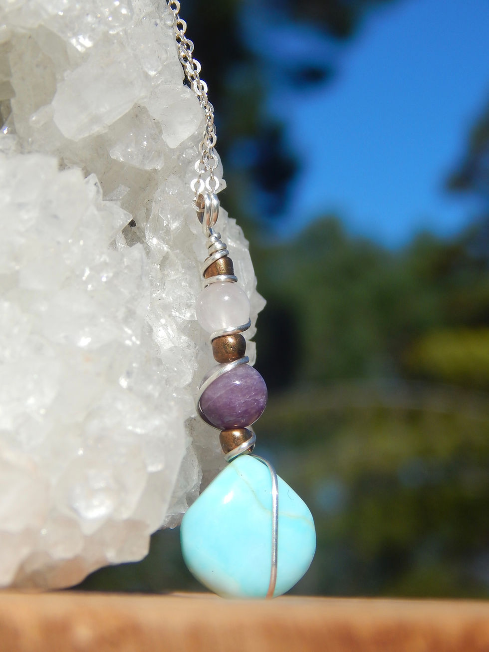 Thumbnail: Blue Opal, Charoite, & Rose Quartz