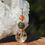 Thumbnail: Citrine, Grossularite (Green Garnet), & Faceted Red Agate