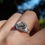 Thumbnail: Tourmalinated Quartz Ring in .925 Sterling Silver