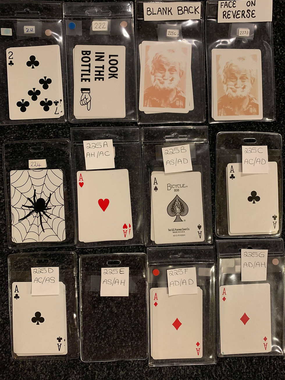 Thumbnail: Specially Printed Gaff & Gag Cards (Single Colour Prints)