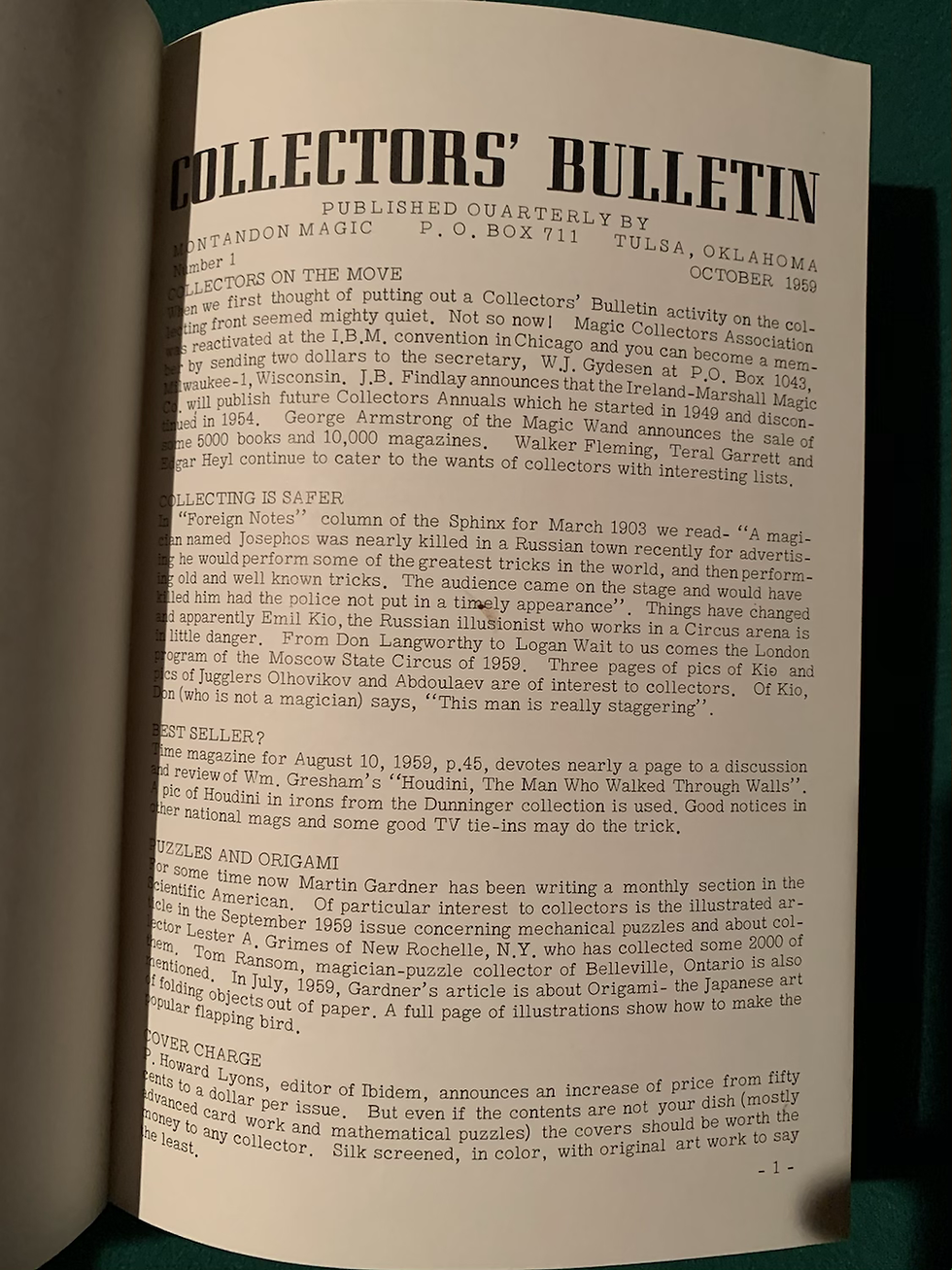 Thumbnail: Collectors’ Bulletin by Roger Montandon