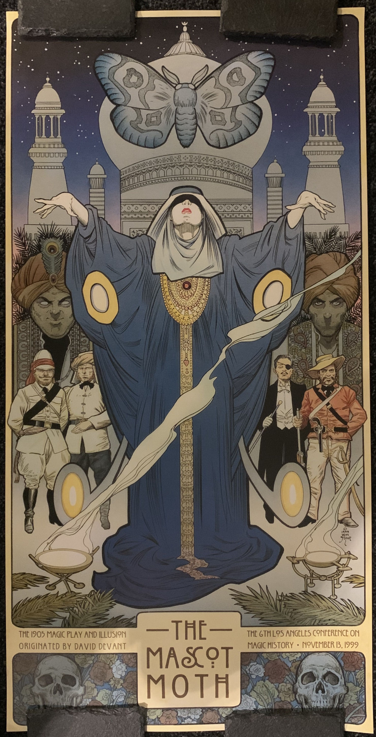 The Mascot Moth By David Devant Poster