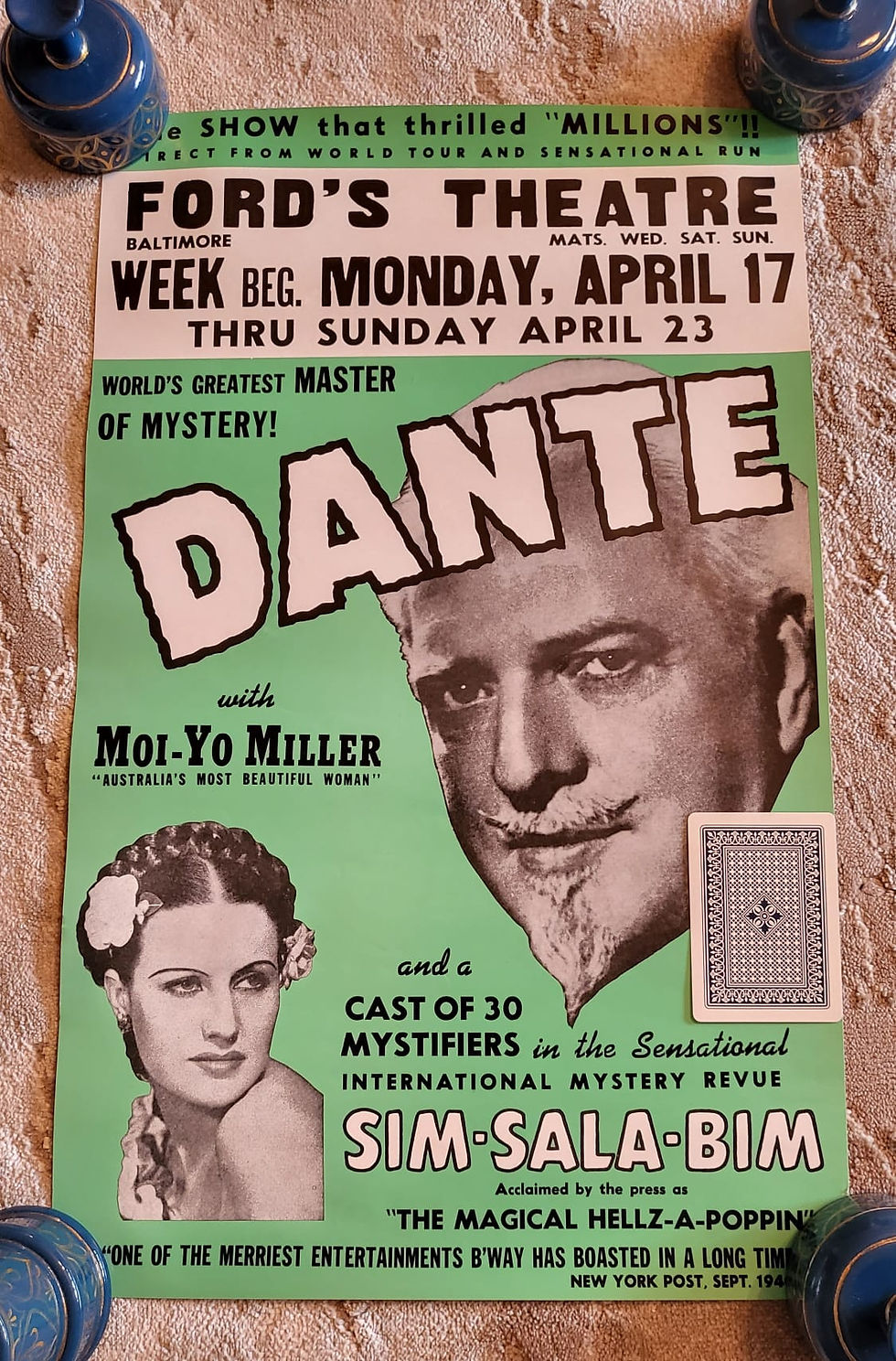 Dante with MoiYo Miller Lee Jacobs Poster 1980’s The Enchanted Rabbit