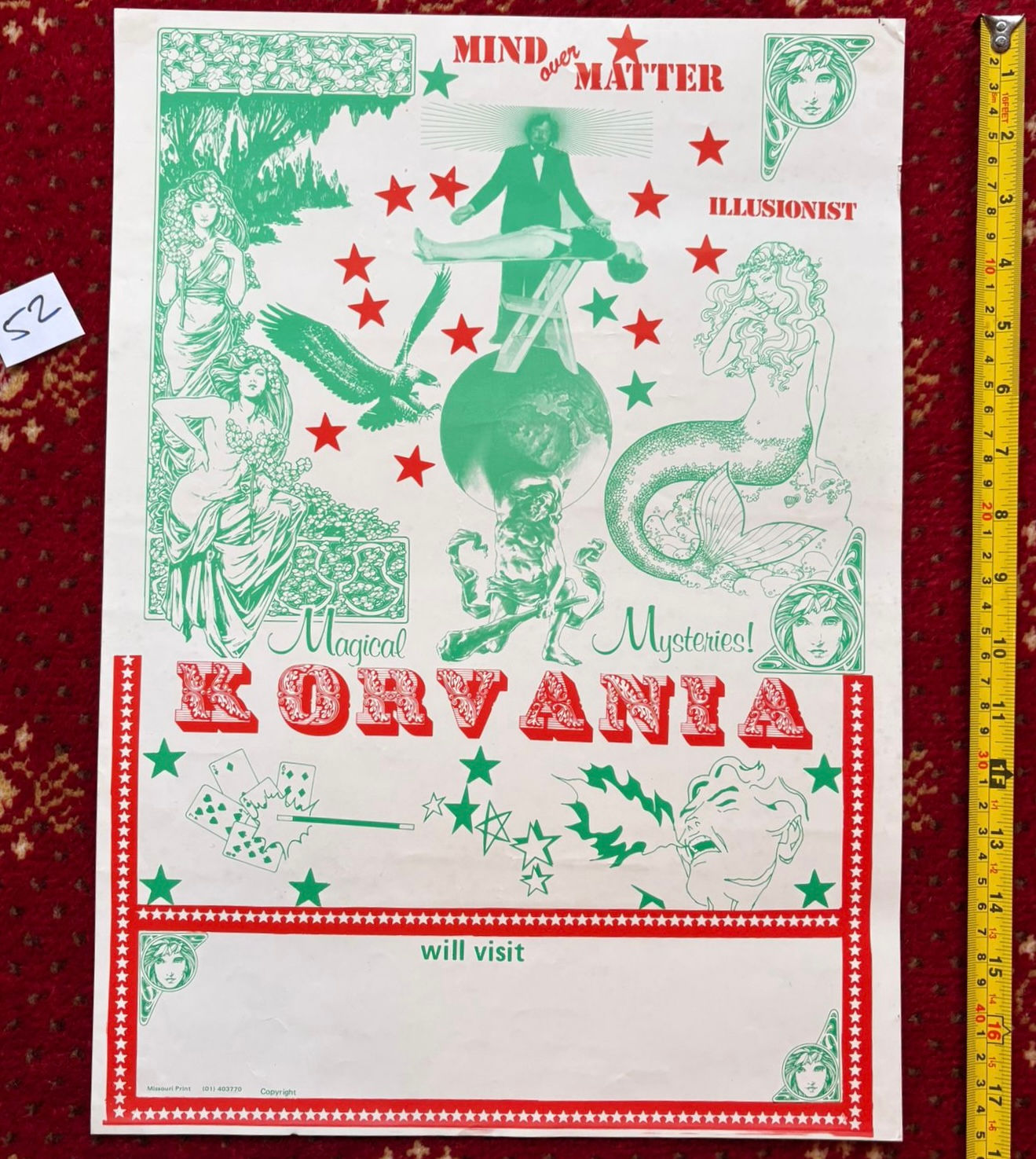 Korvania - Mind Over Matter Illusionist Poster