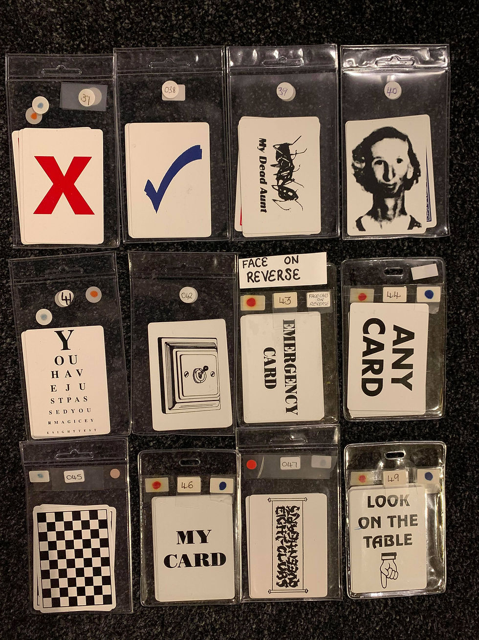 Thumbnail: Specially Printed Gaff & Gag Cards (Single Colour Prints)