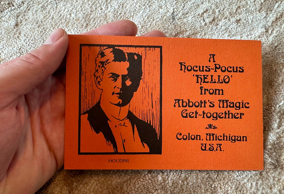 Thumbnail: Houdini Vintage Abbott’s Postcard