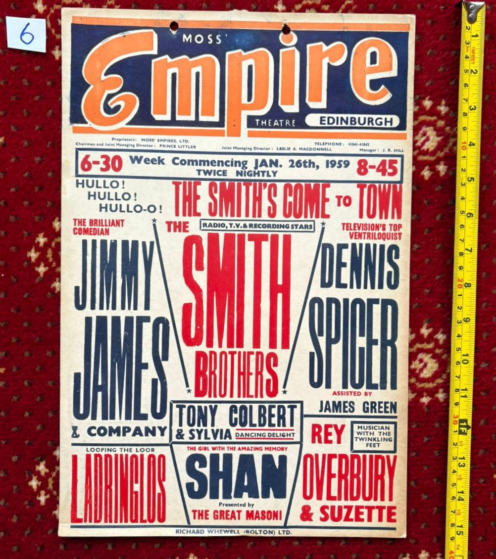 SHAN The Girl with the Amazing Memory - Edinburgh Empire Poster