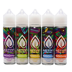 Active CBD oil vape product group photo