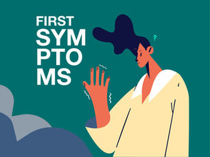 Εικονογράφηση ατόμου που παρατηρεί τρέμουλο στο χέρι, συμβολίζοντας τα πρώτα συμπτώματα της νόσου Πάρκινσον.