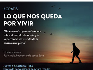 Conferencia - 04/10 - "Lo que nos queda por vivir" #CuposLimitados