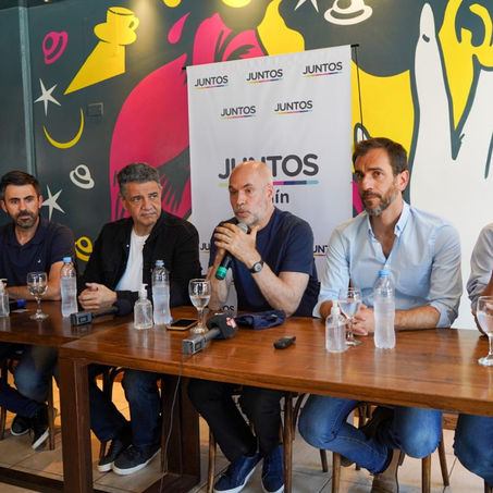 Jorge Macri y Larreta juntos en Junín