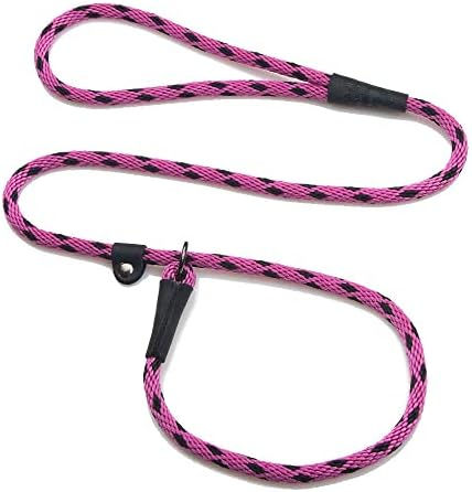 Thumbnail: Mendota Pet Slip Leash - Dog Lead and Collar Combo - Made in The USA - Black Ic