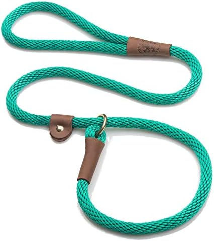 Thumbnail: Mendota Pet Slip Leash - Dog Lead and Collar Combo - Made in The USA - Black Ic