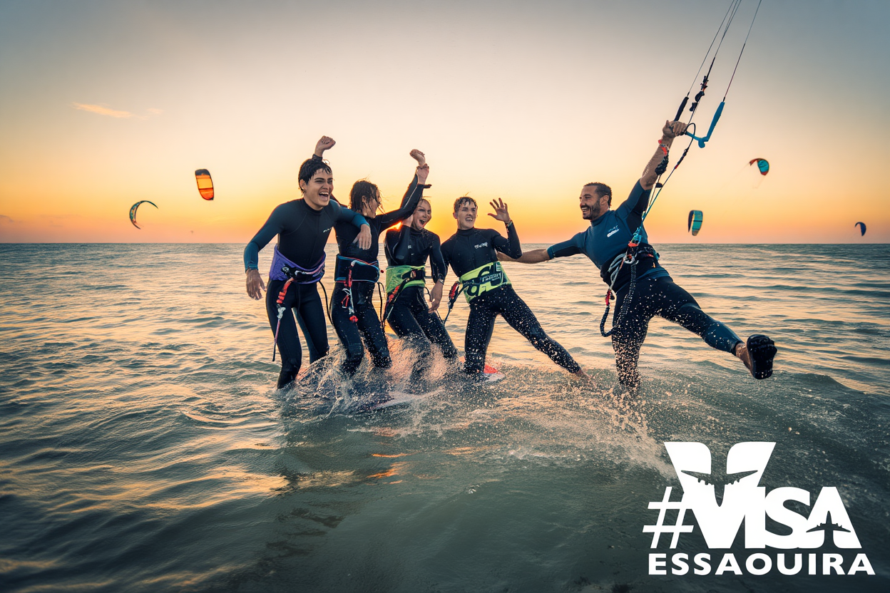 Kitesurf en Groupe à Essaouira (4H)