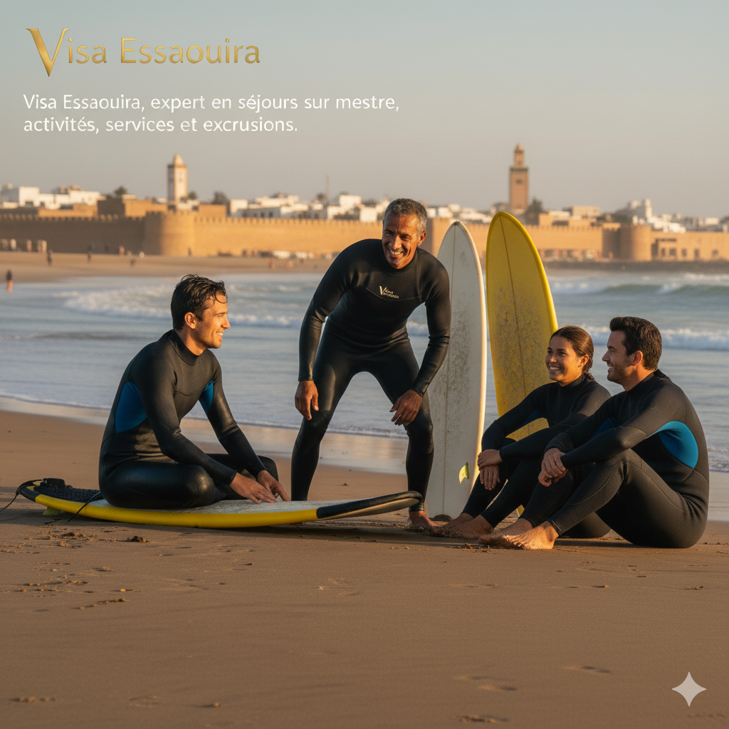 Cours de Surf Semi-Privé à Essaouira (6H)