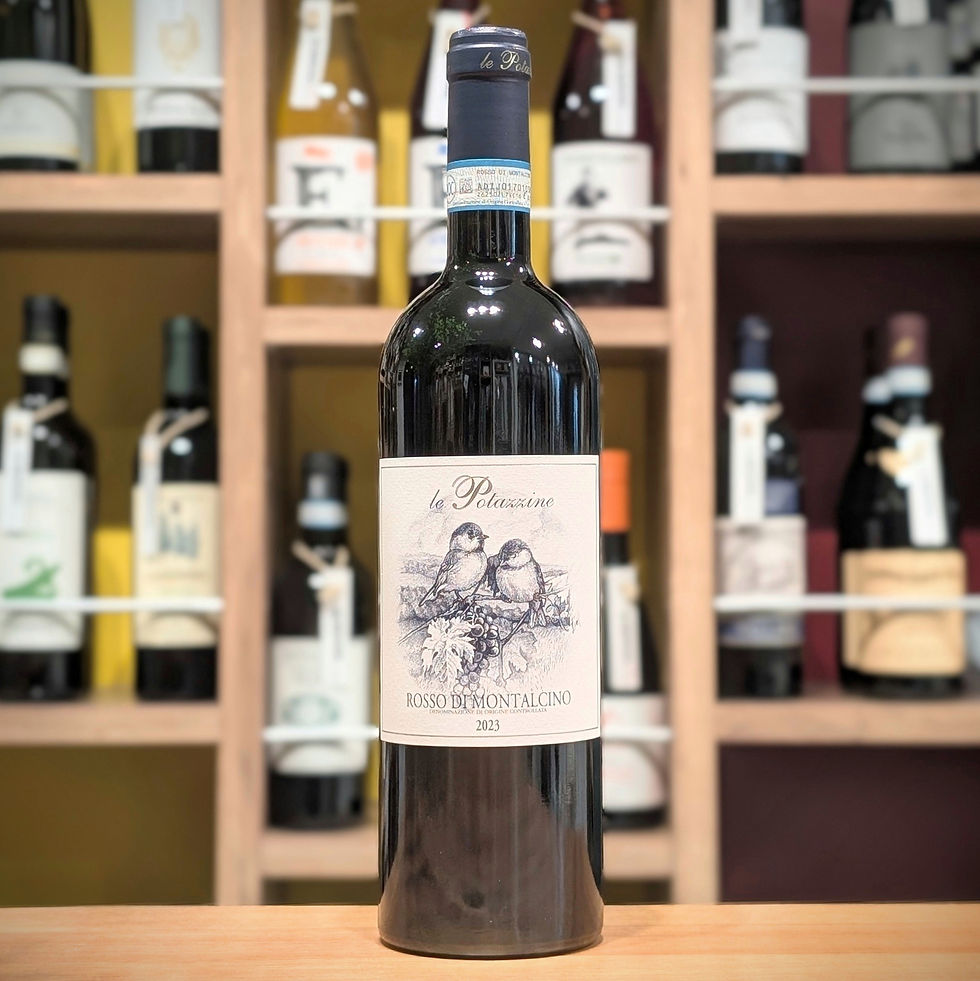 ロッソ ディ モンタルチーノ DOC / レ ポタッツィーネ  【タイプ】赤ワイン 【ブドウ品種】サンジョヴェーゼ グロッソ100% 【ヴィンテージ】2023年 【産地】イタリア・トスカーナ州