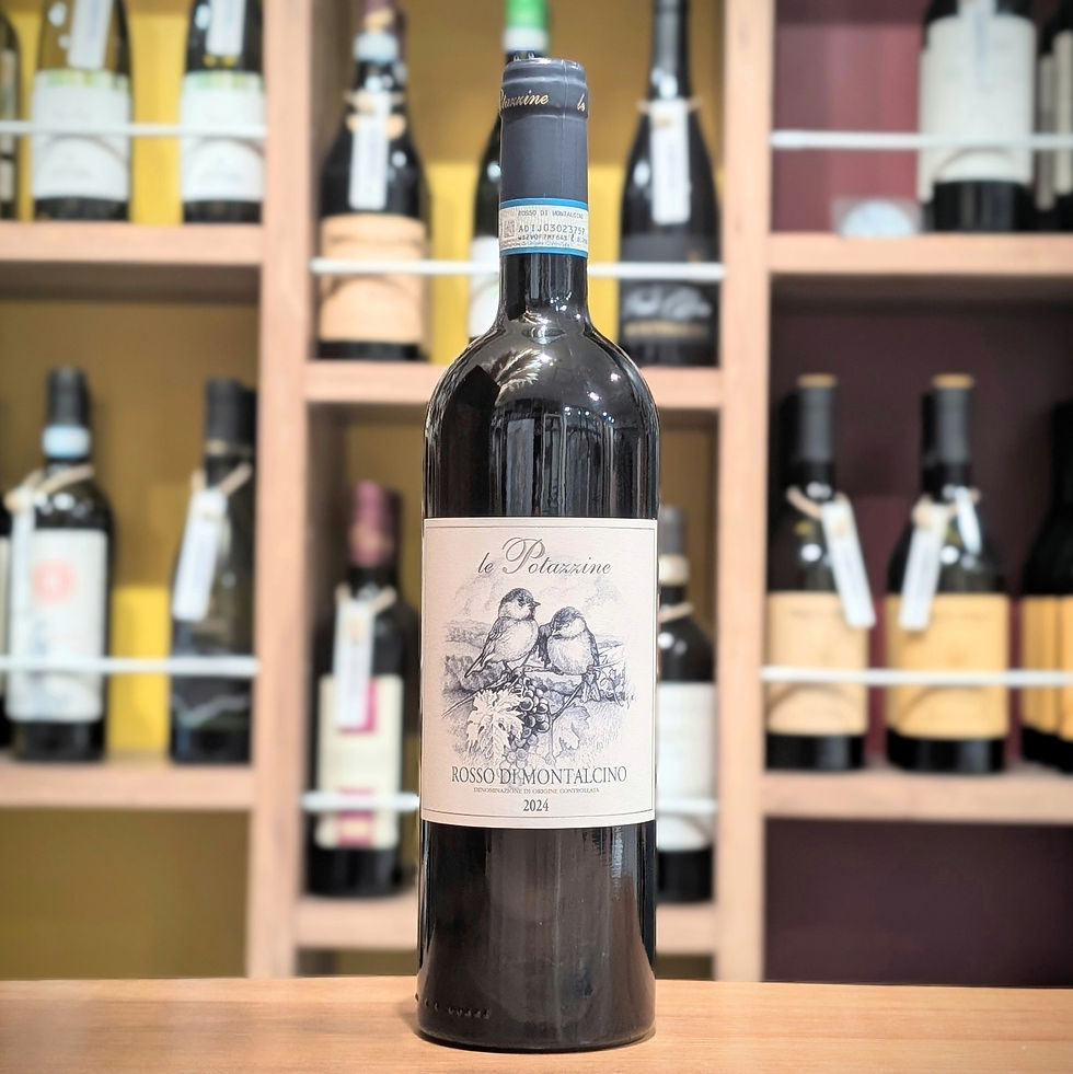 イタリア トスカーナ レ ポタッツィーネ ロッソ ディ モンタルチーノ DOC 2024年 750ml。ブルネッロ同等の自社畑サンジョヴェーゼをスラヴォニアン大樽で12ヶ月熟成した高級赤ワイン画像