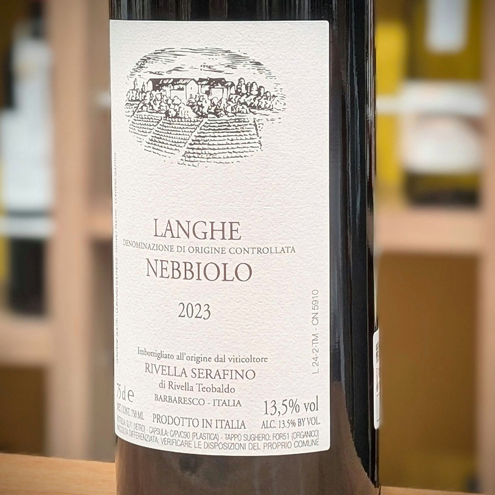 サムネイル： イタリア・ピエモンテ州 リヴェッラ セラフィーノ ランゲ DOC ネッビオーロ 2023年 赤ワイン 750ml の商品画像