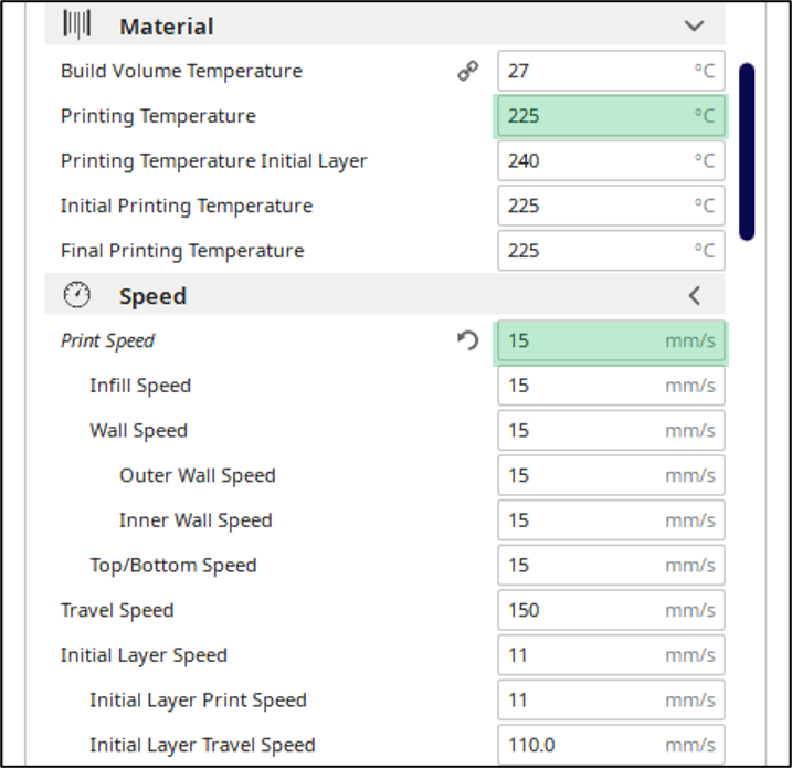 3D Printing Cura Settings - TPU