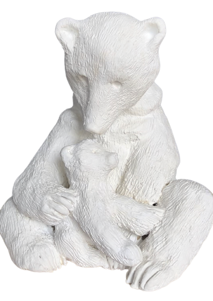 OURS BLANC CALIN 2 - originale - terre cuite