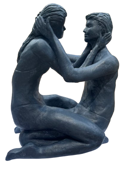 Miniature : TENDRESSE A LA PLAGE HF - E - originale - terre cuite
