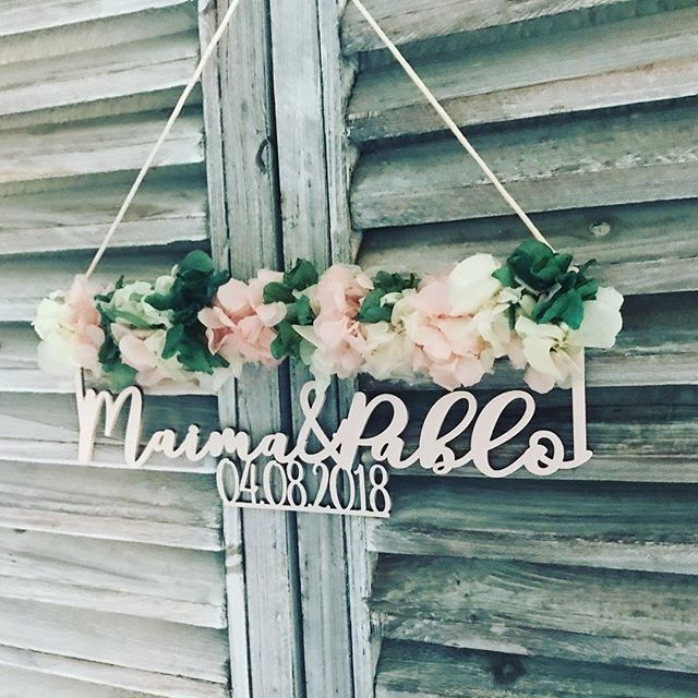 Miniatura: Cartelito personalizado Novios