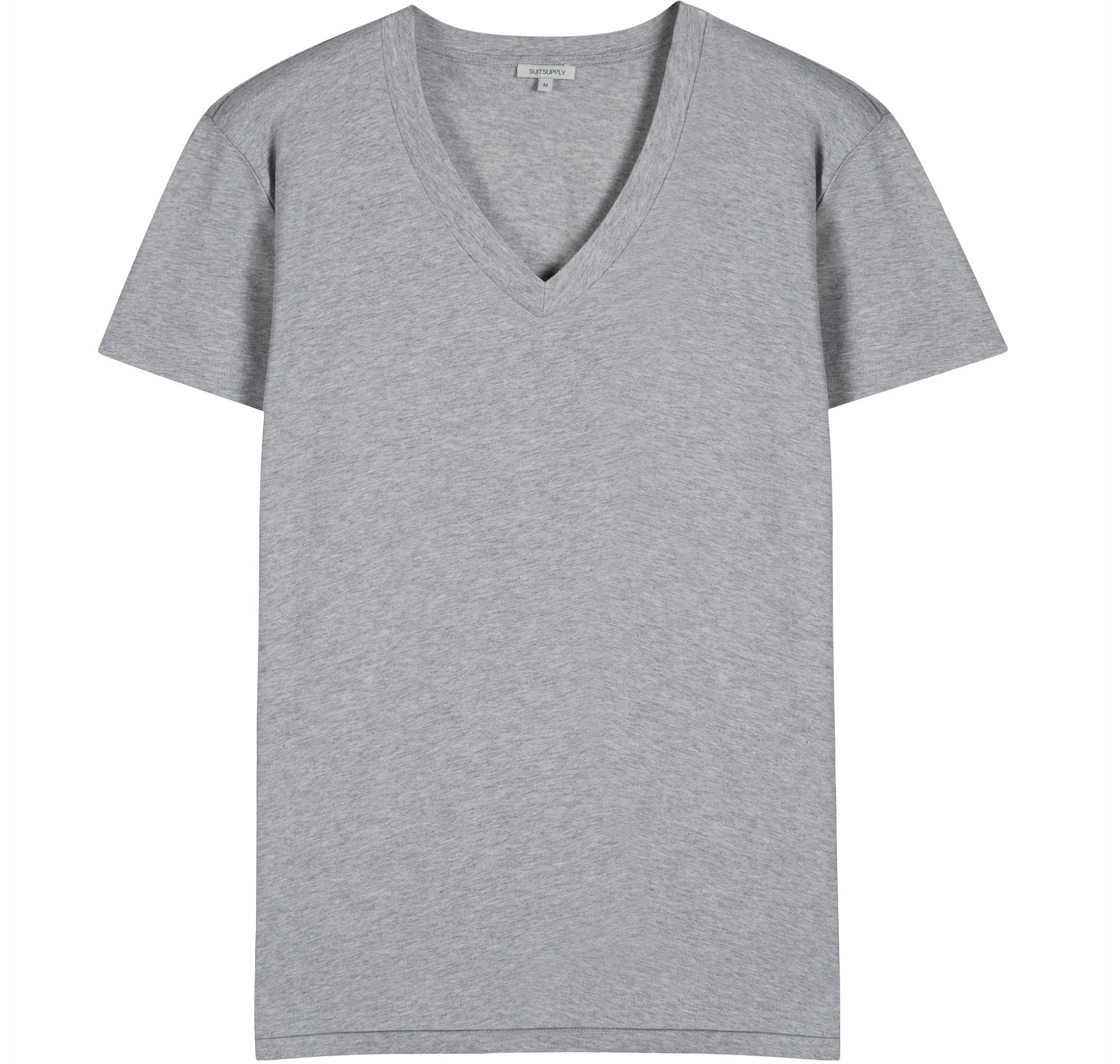 Suitsupply Grey V-neck T-shirt