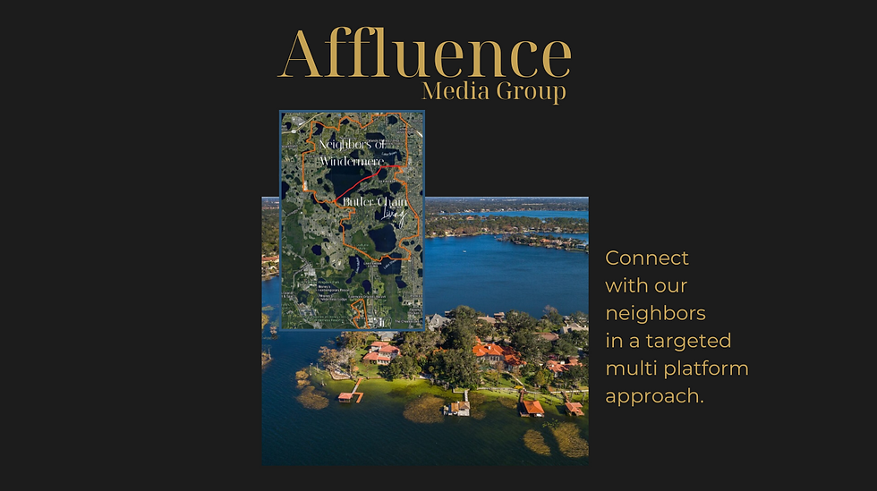 Marketing map, Butler Chain of Lakes