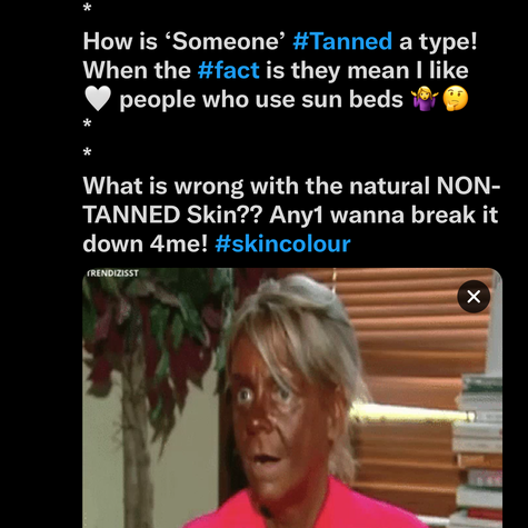 TANNED MY TYPE