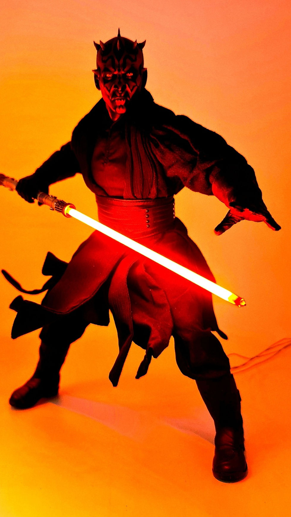 Thumbnail: Darth Maul single Custom Lightsaber 1/6 CCFL with shaft