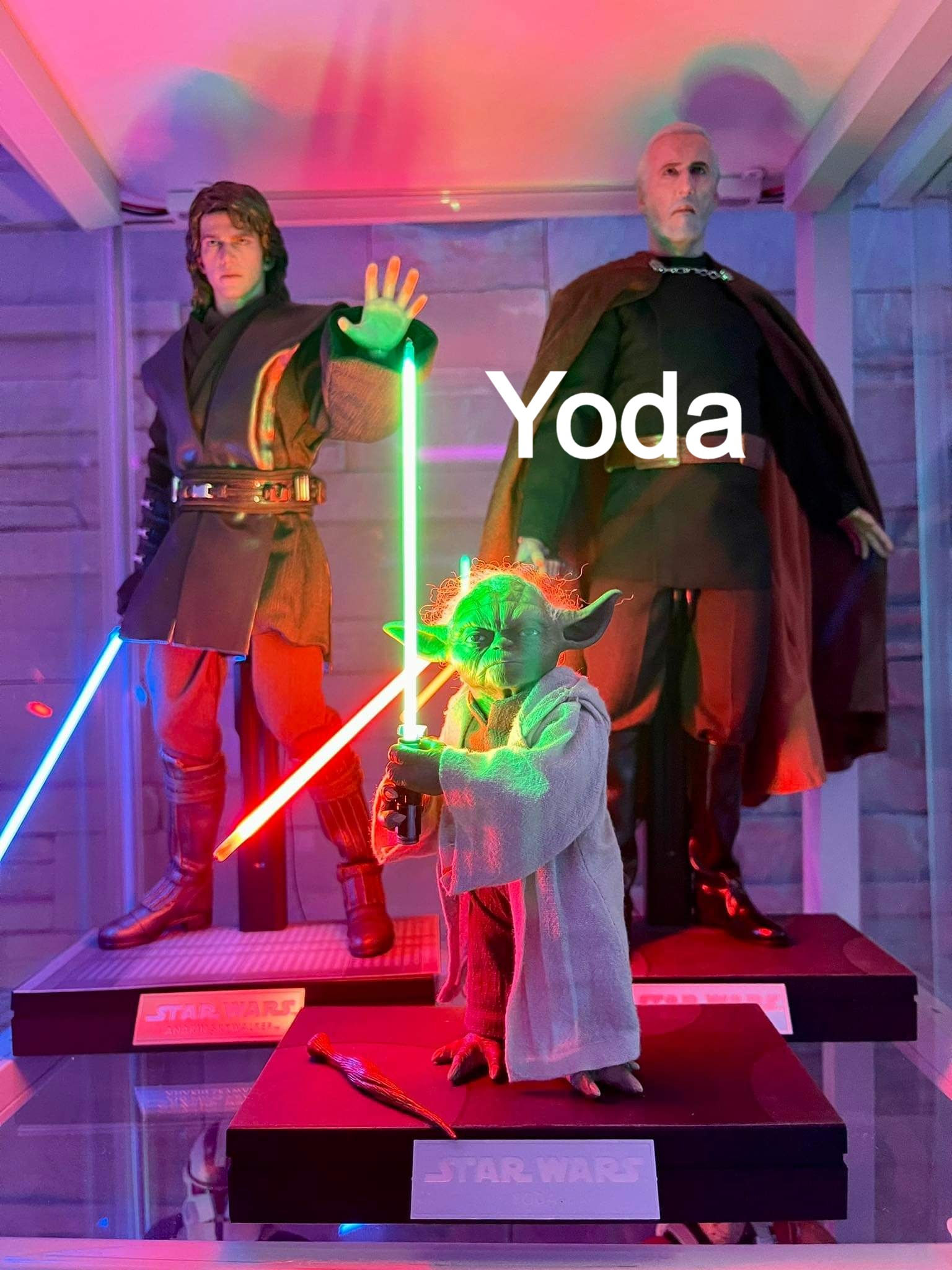 Yoda Custom 1/6 CCFL Lightsaber with Shaft