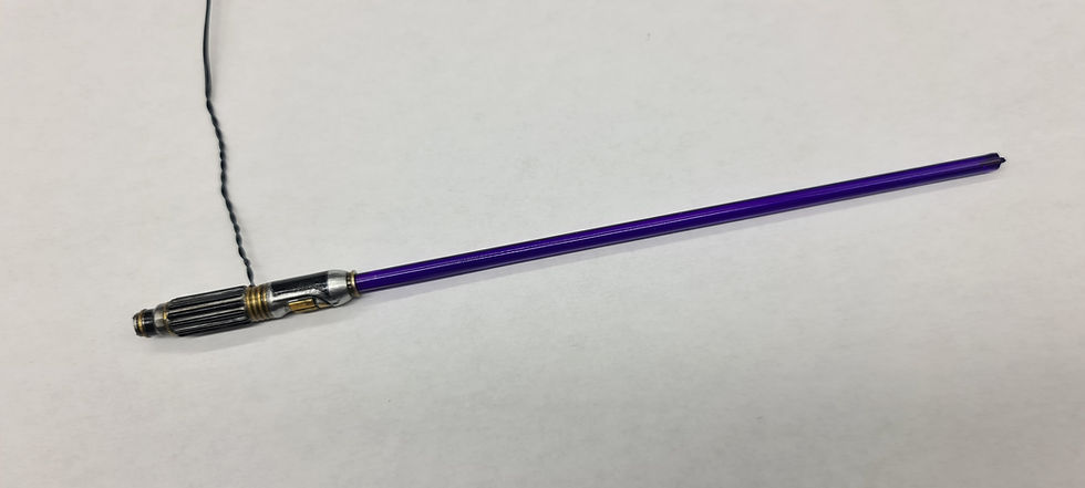 Thumbnail: Mace Windu Lightsaber custom 1/6 CCFL with shaft