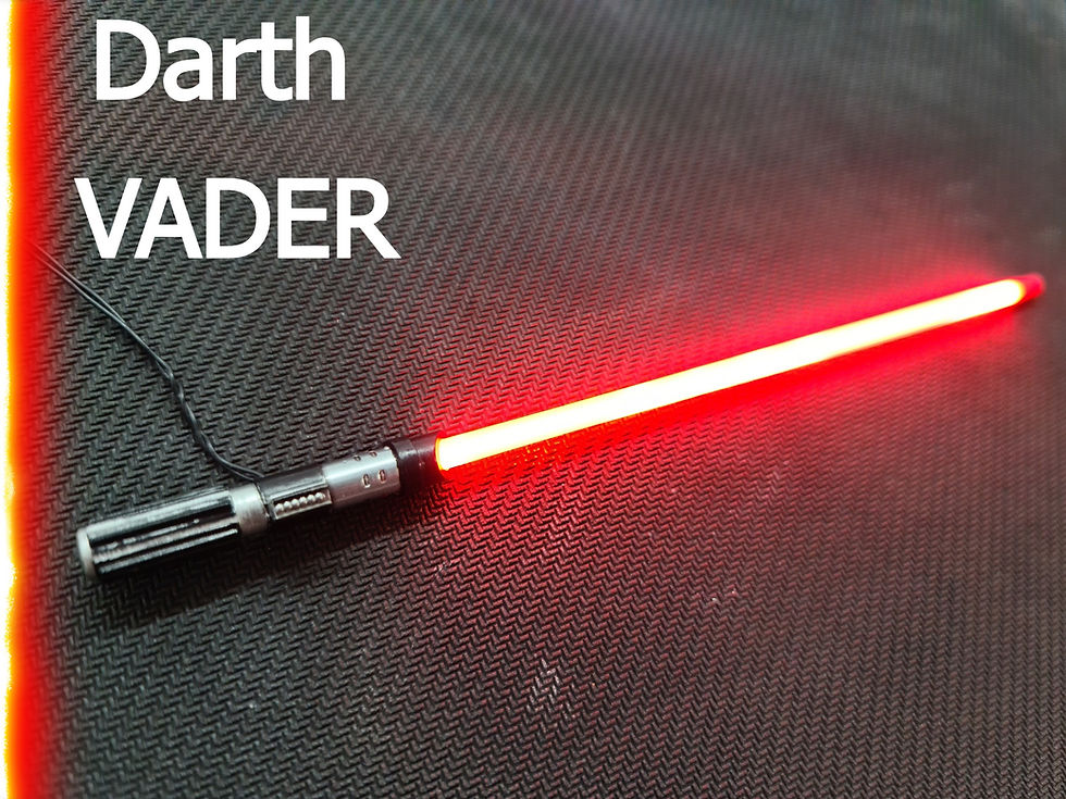 Miniature : Darth Vader (Dark Vador) Sabre laser custom 1/6 CCFL avec manche