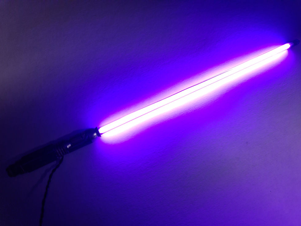 Thumbnail: Mace Windu Lightsaber custom 1/6 CCFL with shaft