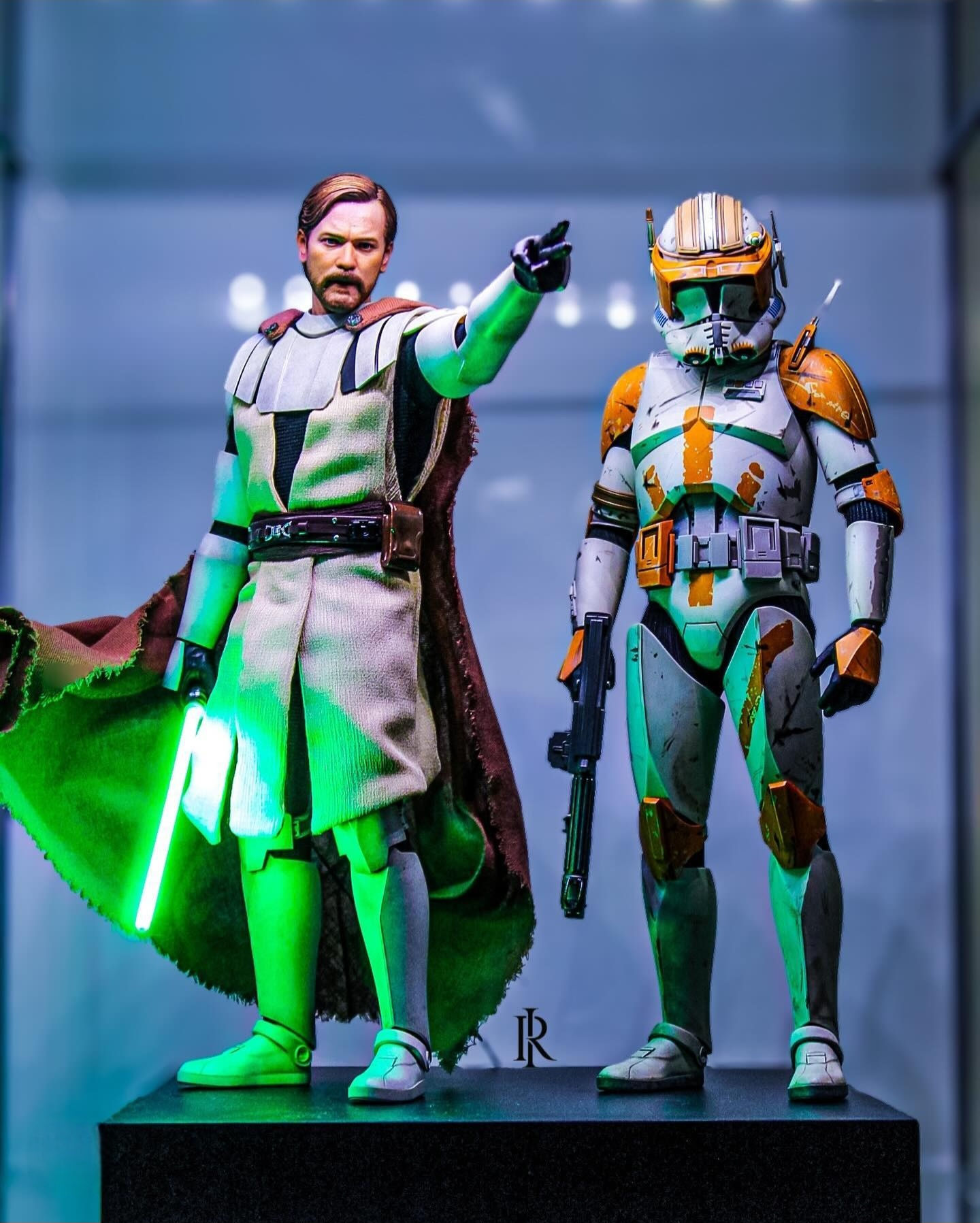 NEOLED Obiwan Clone Wars / Anakin Padawan green lightsaber USB 1/6