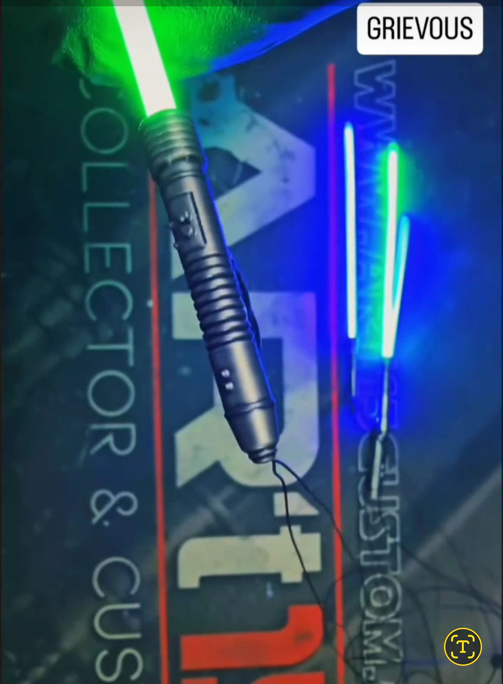 Miniature : NEOLED Grievous 4 sabres laser vert & bleu USB 1/6