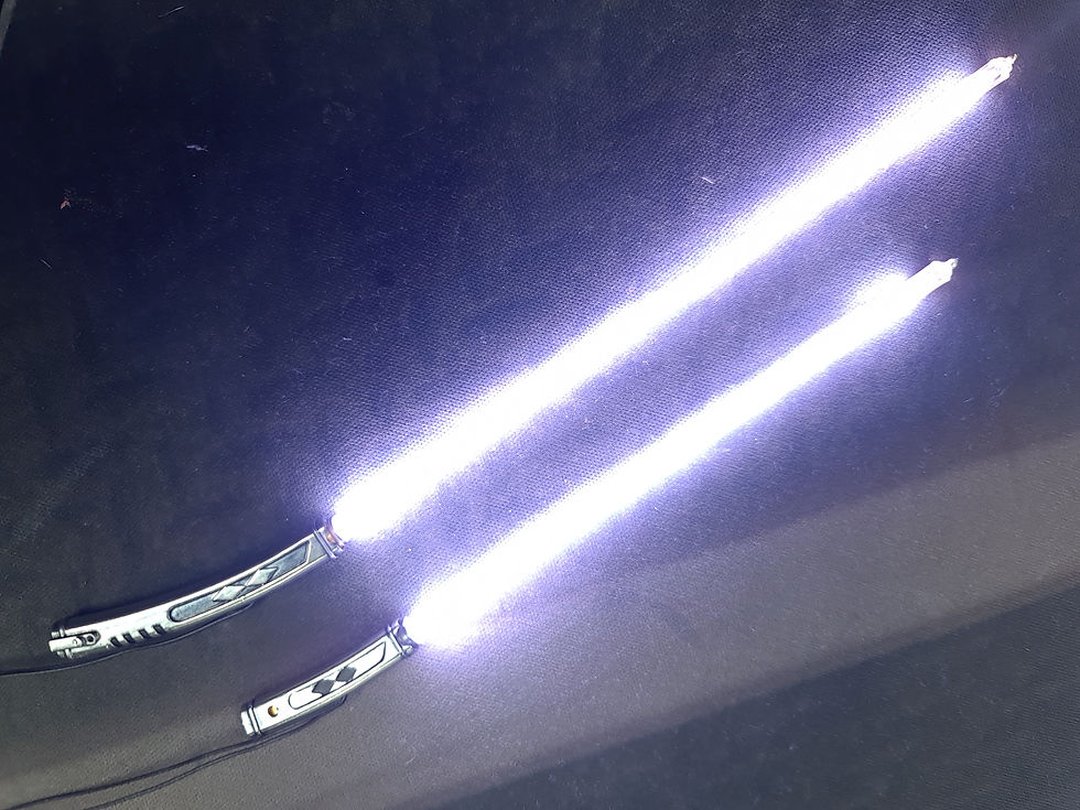 Miniature : Ahsoka Tano double Sabre laser Version Mandalorian custom 1/6 CCFL avec man