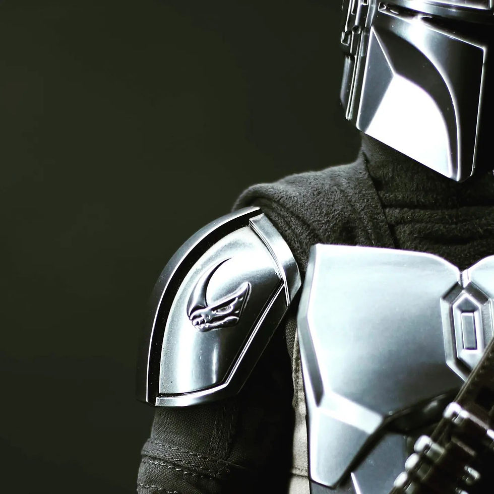 Thumbnail: Complete custom Beskar kit (without Jetpack) for Hot Toys The Mandalorian action figure