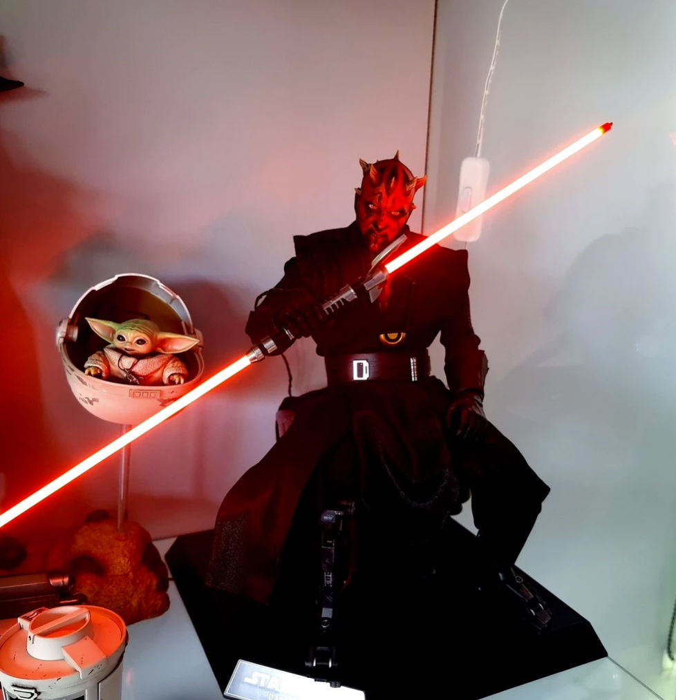 Thumbnail: Unpainted version, Darth Maul Dx18 handle for 1/6 CCFL lightsaber cu