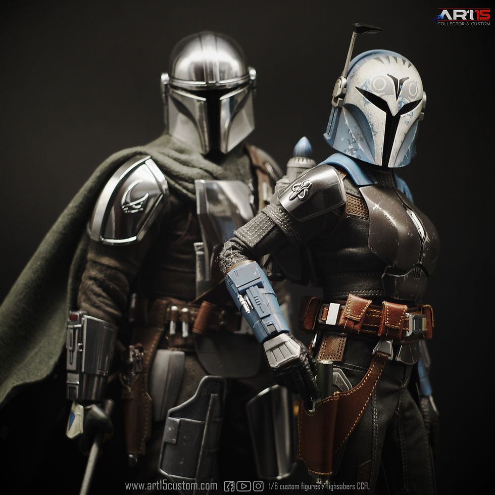 Thumbnail: Epaulette Beskar pour figurine Bo Katan Hot Toys 1/6