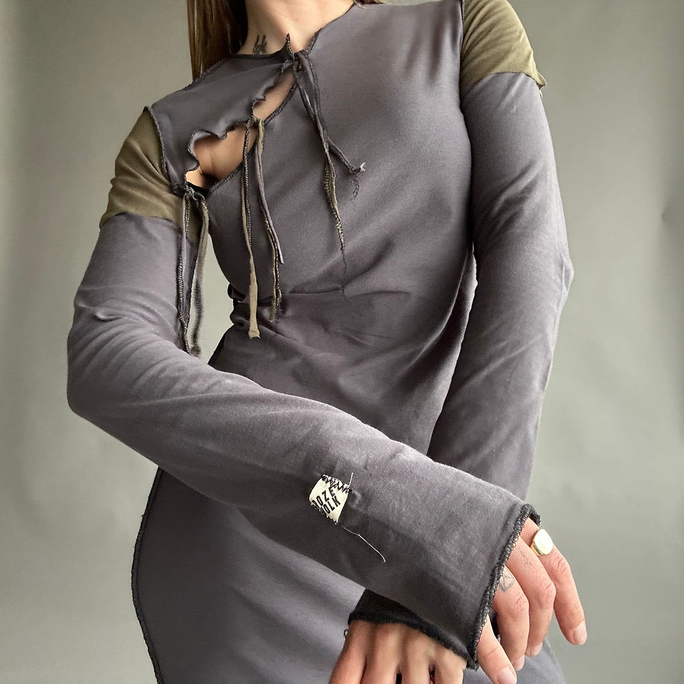 Thumbnail: rozewolk maxi drawstring dress