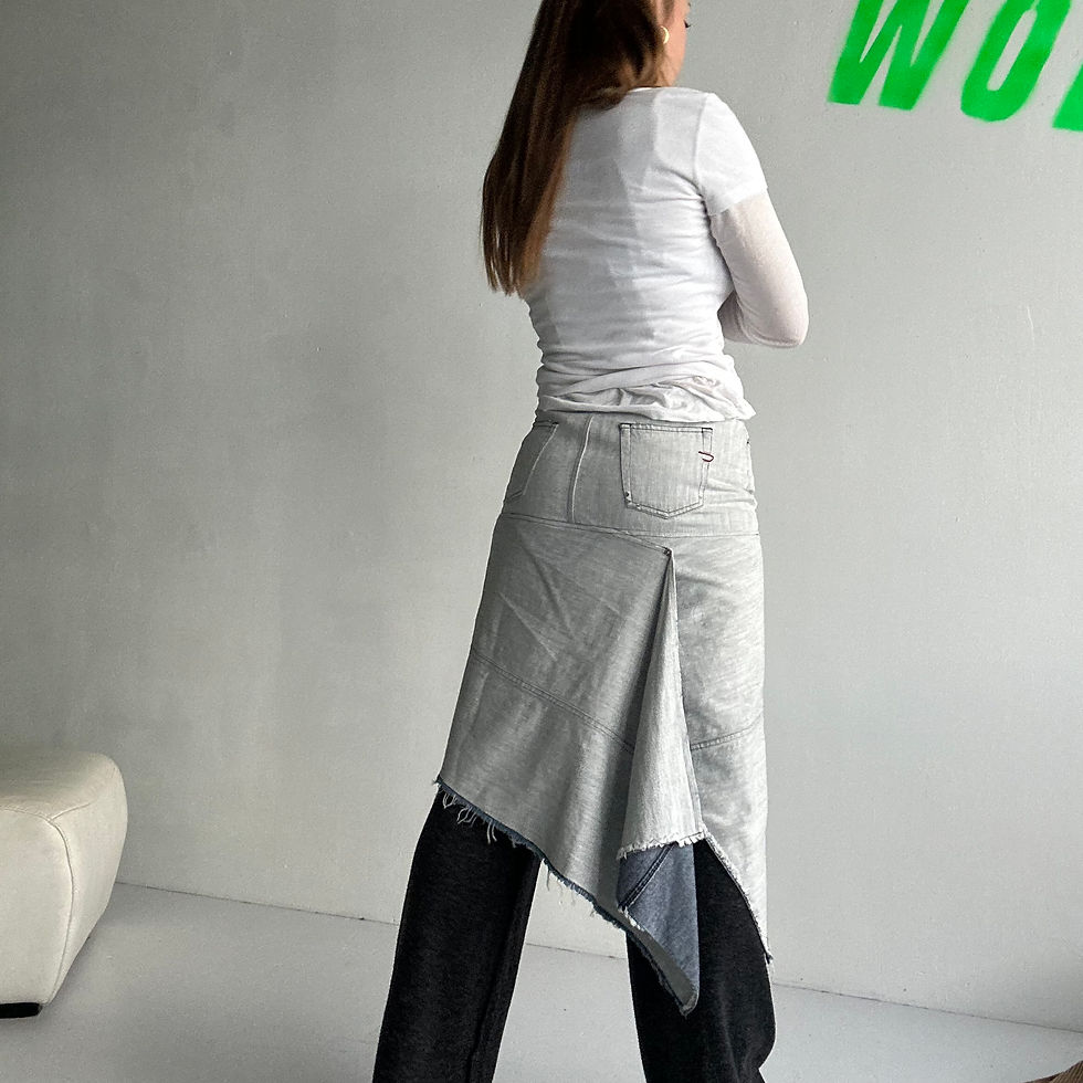 Thumbnail: diese l asymmetric denim skirt