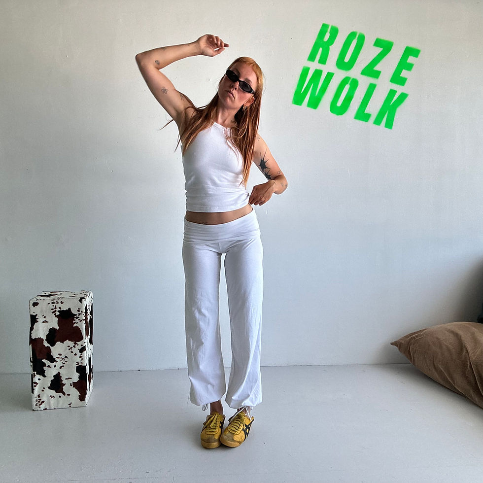 Thumbnail: jersey drawstring trousers white